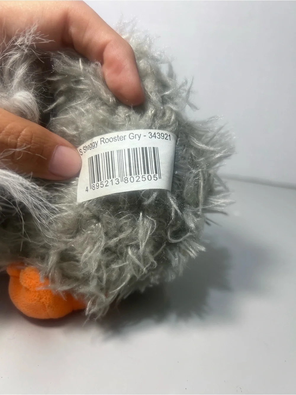Walmart Way To Celebrate Shaggy ROOSTER Fluffy Grey Chicken 7